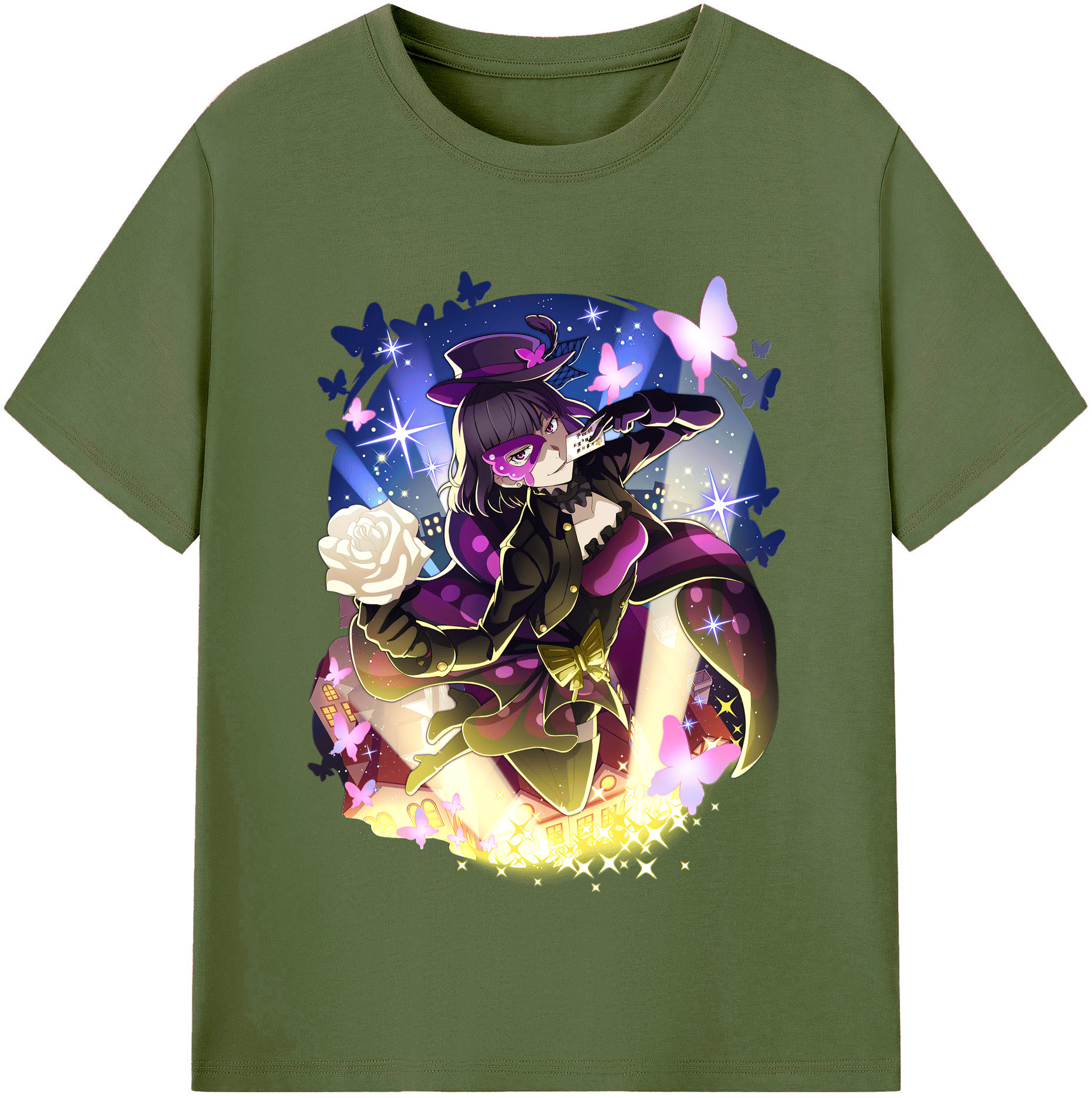 （画像用） 文豪ストレイドッグス Bungo Stray Dogs 綿100％半袖Tシャツ（フロントプリント）